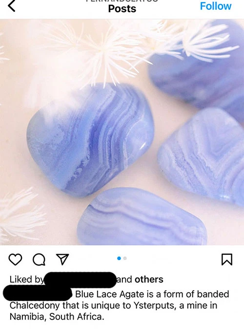 blue lace agate polished stones 